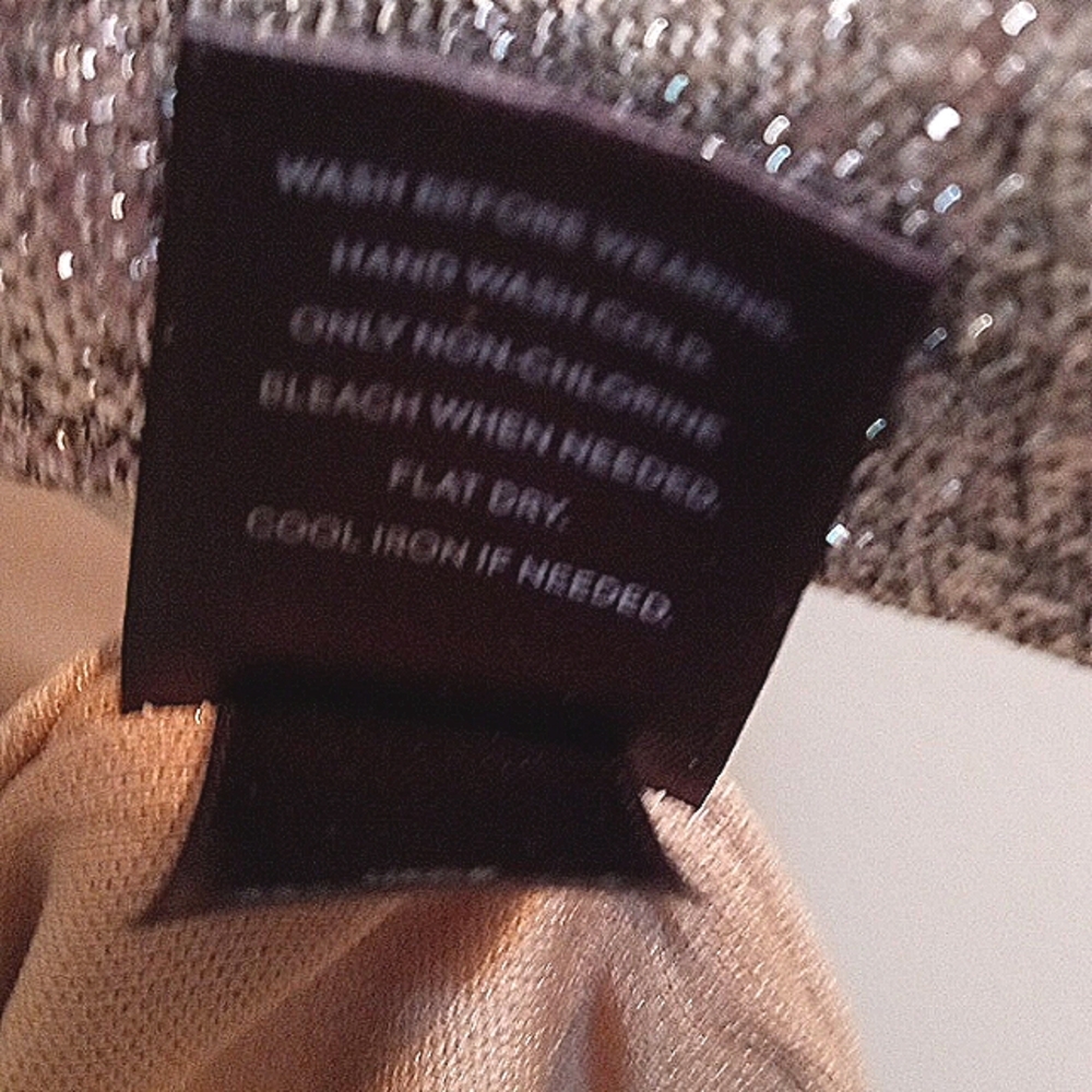 Simply Vera Vera Wang Silver Dress size M - Picture 7 of 9